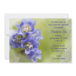 Little Purple Flowers Bridal Shower Invitation