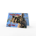 Little Racoon Any Occassion card-customise