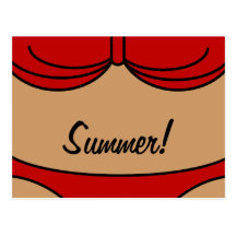 Little Red Bikini Postcards