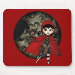 little red capuccine mousepads
