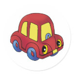 Little red car stickers