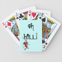 Little Red Devil Oh Hell! Game Gift Playing Cards