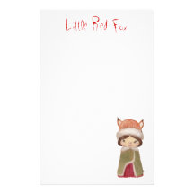 Little Red Fox Personalized Stationery
