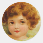 Little Red-Headed Angel Sticker