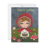 Little Red Riding Hood- Bedtime Story Party invitations