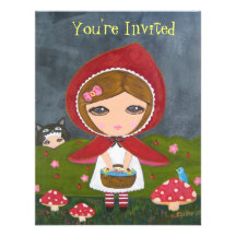 Little Red Riding Hood- Bedtime Story Party Personalized Invitation