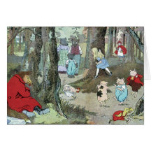 Little Red Riding Hood: End Pages Greeting Card