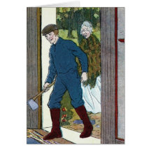 Little Red Riding Hood: The Woodman Greeting Card