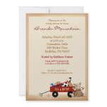 Little Red Wagon Sports Theme Boy Baby Shower invitations