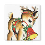 Little Reindeer Vintage Magnet