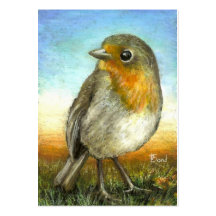 Little Robin ACEO prints Business Card Template