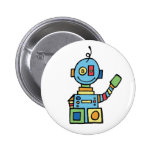 Little Robot Pinback Button