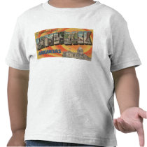 Little Rock, Arkansas - Large Letter Scenes T-shirt