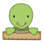 little ruler school turtle photo sculptures