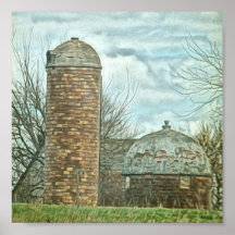 Little Silo, Big Silo Print