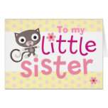 little sister cat card