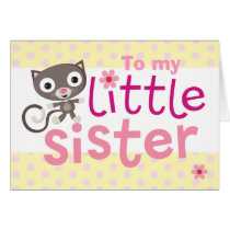 little sister cat cards