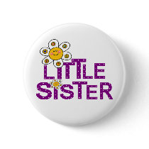 Little Sister Cute Flower Button