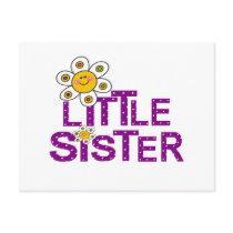 Little Sister Cute Flower Post Cards