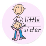 Little Sister with Big Brother T-shirts and Gifts stickers