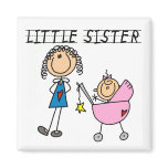 Little Sister With Big Sis Tshirts Magnet