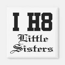 little sisters fridge magnet