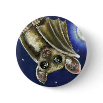 Little sleepy bat pinback buttons