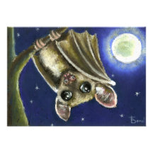Little sleepy bat custom invite