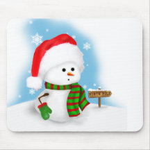 Little Snowman Mousepad