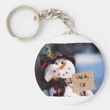 Little Snowman With Customisable Sign Key Chains
