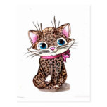Little spotted kitten post cards