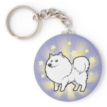 Little Star American Eskimo Dog / German Spitz Key Chain