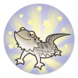 Little Star Bearded Dragon / Rankins Dragon Round Stickers