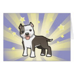 Little Star Pitbull/American Staffordshire Terrier Greeting Card