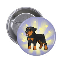Little Star Rottweiler Pinback Button