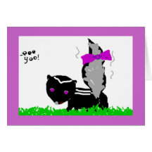 Little Stinker Girl Card