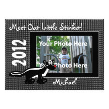 Little Stinker Photo Card Personalised Announcement