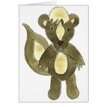 Little Stinker Skunk Greeting Card