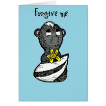 Little Stinker Skunk I'm Sorry Greeting Card