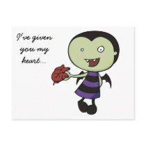 Little Vampire Heart Post Cards