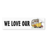 Little Western Camper Trailer bumper stickers