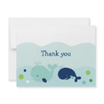 Little Whale Nautical Thank You Note Cards invitations