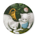 Little White Kitties - Into Mischief magnets