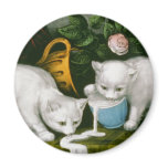 Little White Kitties - Into Mischief magnets