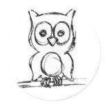 Little Wise Owl Stickers