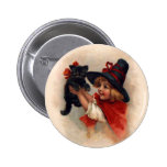 Little Witch Girl Pinback Button