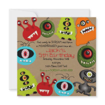 LittleBeane Monsters Invitation