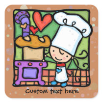 LittleGirlie Chef loves to bake bread Lt Rust