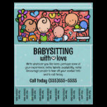 LittleGirlie Child care custom tear-sheet flyer