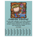 LittleGirlie is a computer tutor! Customise it flyers